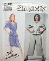 Simplicity Sewing Pattern 7156 Pants-Suit Misses Size 4-10 - $6.85