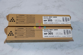 2 New OEM Ricoh MP 305SPF Black Toner Cartridges 842141 Same Day Ship - £55.19 GBP