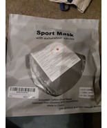 Cycling Face Mask with Activated Carbon Filter Valves Sports Reusable ne... - $75.39 MXN