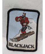 Vintage Michigan Blackjack Lumberjack Embroidered Iron On Patch 2 1/2&quot; X... - $34.68 CAD