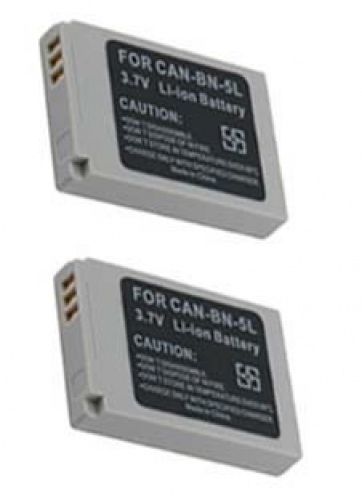2 NB-5L Batteries for Canon S100 SD700 SD790 SD800 SD850 SD870 SD880 SD890 SD900 - $23.35