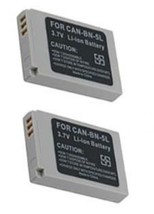 2 NB-5L Batteries for Canon S100 SD700 SD790 SD800 SD850 SD870 SD880 SD8... - $23.35
