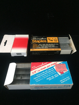 Vintage Original Packaging Desk and Staple Gun Staples - Various Brands image 12