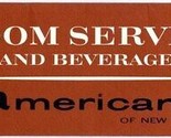 Americana of New York Hotel Room Service Menu 1966 on 7th Avenue New Yor... - £29.39 GBP