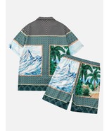 Mountain Coconut Grove Printed Hip-Hop Shirts Short Set - $39.95