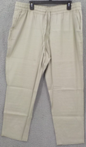 32 Degrees Cool Pants Womens SZ XL Linen Bottoms Pockets Elastic Tie Wai... - $11.99