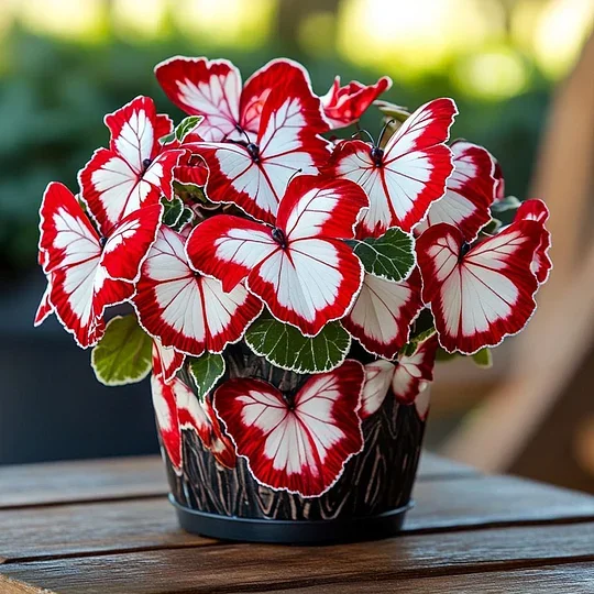 Moonlight Butterfly Begonia ruby - £23.18 GBP