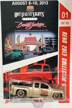 Gold CHEVY SILVERADO Custom Hot Wheels &#39;13 Colector Car Series w/RR - $94.59