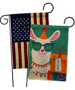 Cool Llamas Birthday Burlap - Impressions Decorative USA Vintage Appliqu... - £27.95 GBP