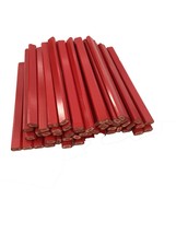 Flat Wooden Red With Red Lead Carpenter Pencils - 72 Count Bulk Box Made... - £25.79 GBP
