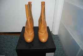 NIB Dries Van Noten Tan Elastic Band Mid Calf Boots Shoes 36 - £155.53 GBP