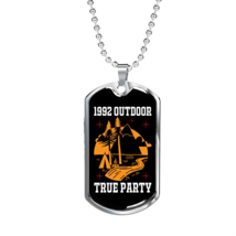 Camper Necklace 1992 Outdoor True Party Yellow Necklace Stainless Steel ... - £37.81 GBP+
