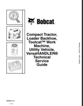 Bobcat Technical Service Guide for Tractor, Loader and other Vehicle  - $14.00