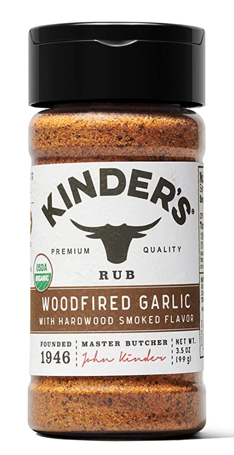 Kinder's Organic Woodfired Garlic Rub, USDA Certified Organic, Pack of 2 Bottles - $18.80