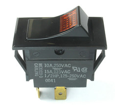 Bunn 02753.0000 On/Off Rocker Switch, SPST, Illuminated, Amber 3Pins - £11.60 GBP