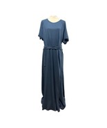 Elizabeth &amp; James Dress Womens XXL Slate Blue Welles T Shirt Maxi Belted... - $32.40