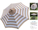 Durable 9ft Umbrella Canopy Replacement - Thick 220D Polyester, Stylish ... - $56.38