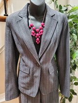 Apostrophe Women&#39;s Gray Polyester Single Breasted Blazer &amp; Pant 2 Piece Suit 4 - £35.24 GBP