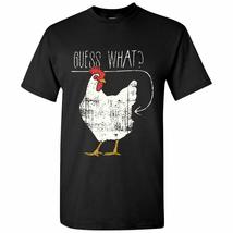 Guess What? Chicken Butt! - Funny, Graphic T Shirt - Small - Black - £19.13 GBP
