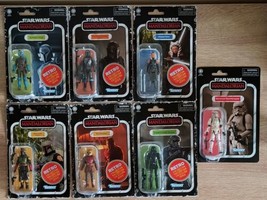 Hasbro (Kenner) Star Wars Lot. 7 Figures from The Mandalorian (Retro &amp; Vintage) - £80.28 GBP