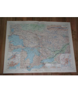 1957 VINTAGE MAP OF ONTARIO TORONTO QUEBEC CANADA / SCALE 1:2,500,000 - $36.20