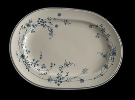 HTF Vintage Noritake Versatone Evendale Blue Floral 13” Serving Platter ... - $29.70