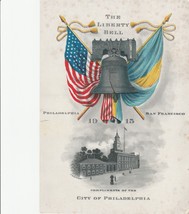 Panama-Pacific International Exhibition 1915 &quot;The Liberty Bell&quot;  8.25&quot;x5.75&quot; - £15.69 GBP