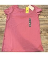 Girls&#39; Short Sleeve Keyhole Back Gym T-Shirt - All in Motion Ruby Red XL... - $6.92