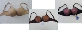 Chantelle 3646 Sexy Push Plunge Bra Nude, Orange, Black Multi Size - £5.60 GBP+