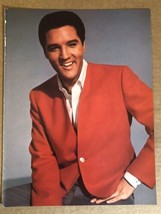 Elvis Presley Magazine Pinup Young Elvis In Red - $3.95