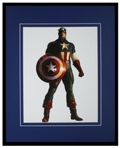 Captain America Framed 16x20 Alex Ross Official Marvel Poster Display Avengers - $79.19