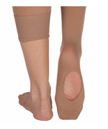 Body Wrappers C31 Girl&#39;s Size Small/Medium (4-7) Suntan Convertible Tights - £9.07 GBP