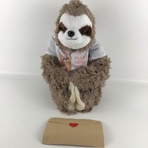 Infloatable Sloth 15" Plush Stuffed Animal Toy Wrap Around Pal Birth Certificate - $34.60