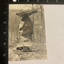 INDIANA RRPC REAL PHOTO POSTCARD: VIEW OF JUG ROCK, SHOALS, IN - £3.53 GBP