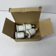 LE Lighting Converter E14-E27 Adapters White Set If 4 - £8.21 GBP