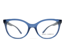 Dolce &amp; Gabbana Eyeglasses Frames DG5084 3398 Transparent Blue Cat Eye 5... - $108.89