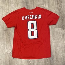 NHL Washington Capitals Reebok #8 Ovechkin T-Shirt Mens Large Red 2015 CLEAN! - £13.17 GBP