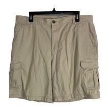 Columbia Mens Shorts Size 38 Omni Shade Khaki Cargo 9.5&quot; Inseam Pockets - $21.39