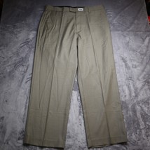 Axist Essentials Pants Mens 38 Beige Casual Super 100s Hi Twist Men 38x30 - $19.68