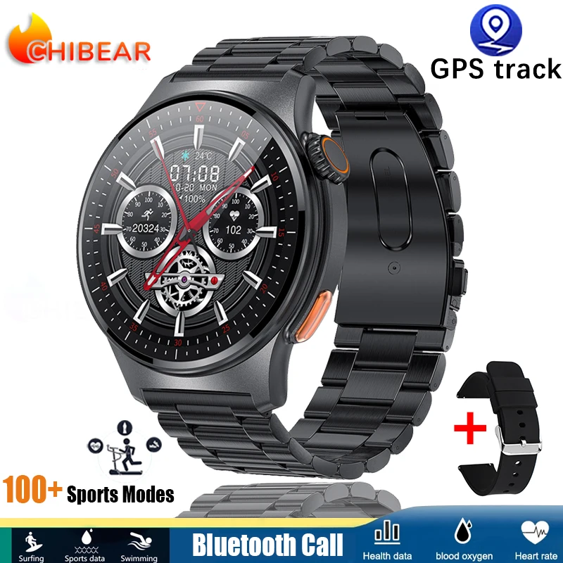 ChiBear New ECG+PPG Bluetooth Call NFC Smart Watch Men 1.39 Inch display Sports  - £53.87 GBP