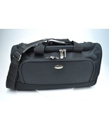 Pierre Cardin Carry On Overnight Bag Black Shoulder Strap ID Slot - $31.45