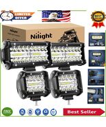 IP67 Waterproof 2PC 4Inch LED Pods &amp; 6.5Inch Light Bar | 12000LM Power - $1,495.33 MXN