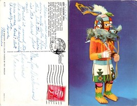 Native American Spiritual Hopi Kachina Doll Postcard Posted 1958 VTG Pos... - £7.50 GBP