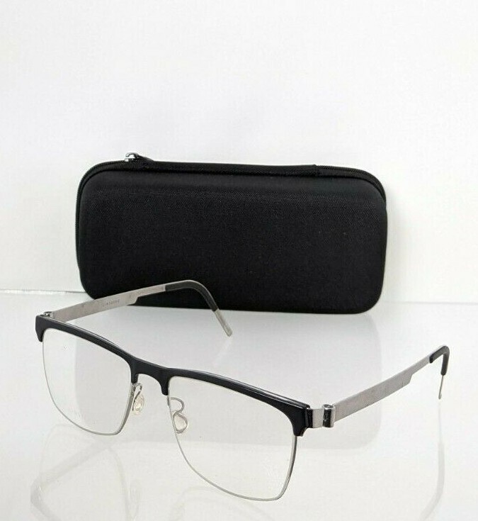 Brand New Authentic LINDBERG Eyeglasses 9815 Black &amp; Silver P10 9815 50mm   - $395.99
