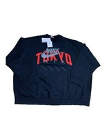 Nike Air Tokyo Black University Red White Fleece Crew Men&#39;s Sz XL (HQ110... - €59,04 EUR