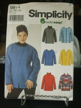 Simplicity 9814 Misses Tops Pattern - Size L &amp; XL Bust 40-46 - $10.19