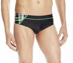 Speedo Youth Boy&#39;s Laser Sticks Brief - PowerFLEX Eco Size 25 | Green | NWT! - £15.81 GBP