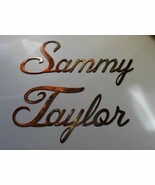 Personalized Custom Word in Cursive Style - 12 Letter Maximum - Copper - $26.65 CAD