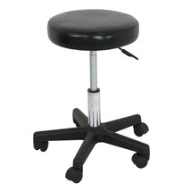 Adjustable Black Salon Stool Hydraulic Rolling Chair Tattoo Facial Massa... - £45.39 GBP