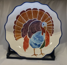 Thanksgiving DASH OF THAT Ceramic Turkey FRIENDSGIVING Serving Platter S... - £23.48 GBP
